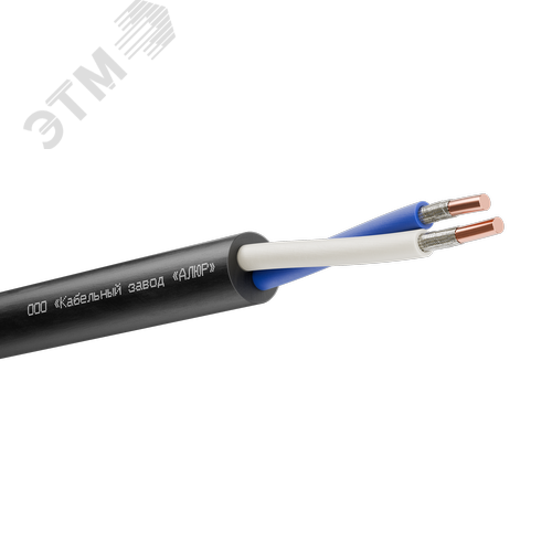 Кабель силовой ВВГнг(А)-FRLS 2х1.5 (N)-0.66 однопроволочный барабан ТУ завода - фото 1