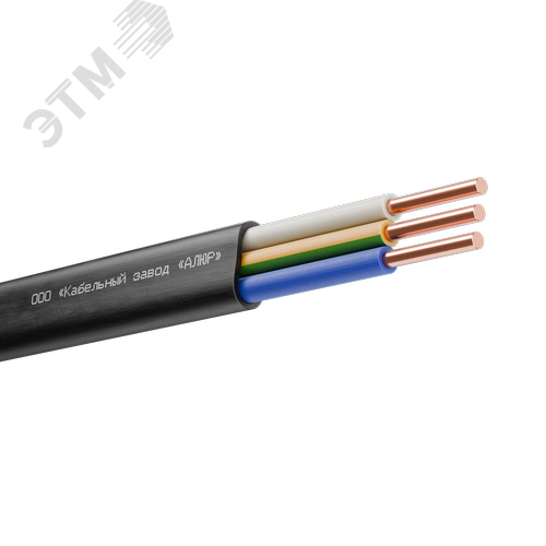 Изображение товара Кабель силовой ППГ-П нг(А)-HF 3х4ок(N.PE)-0.66 однопроволочный черный (барабан) (м)