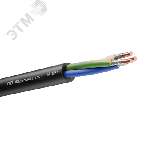 Кабель силовой ВВГнг(А)-FRLS 3х4 (N.PE)-1 однопроволочный барабан ТУ завода - фото 1