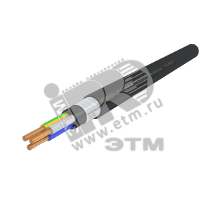 Кабель силовой ПБПнг(А)-HF 3х35.0ок -1 однопроволочный черный (барабан)