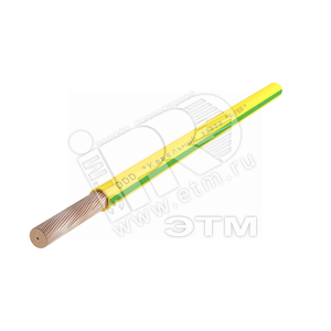 Провод силовой ПуПнг(А)-HF 1х4 желто-зеленый (барабан)