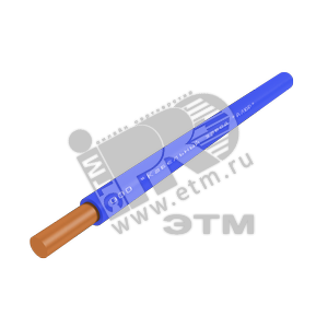 Провод силовой ПуВнг (А)-LS 1х0.5 синий бухта однопроволочный