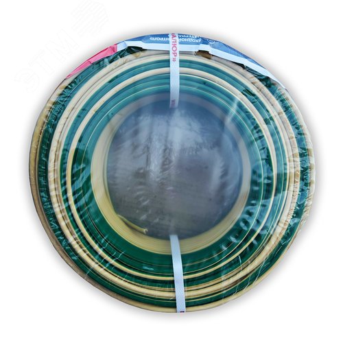 Провод силовой ПуГВнг (А)-LS 1х4 желто-зеленый бухта многопроволочный - фото 3