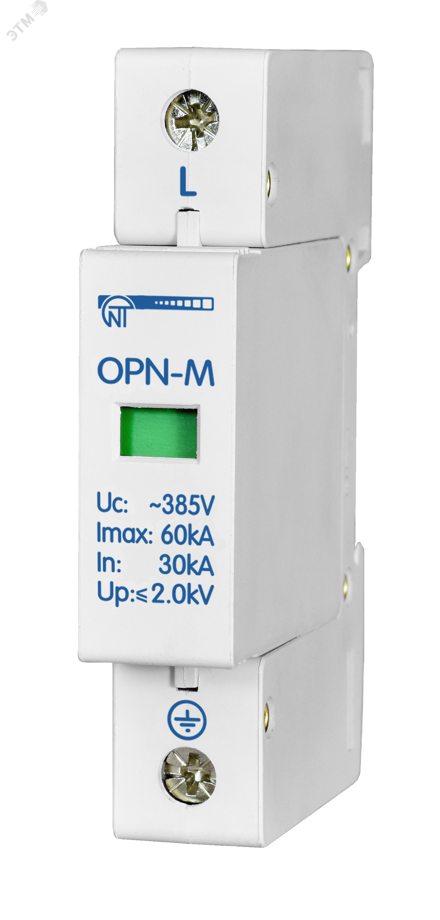 Ограничитель перенапряжения 1 модуль 380В In30kA OPN-M (1S)30kA артикул ...