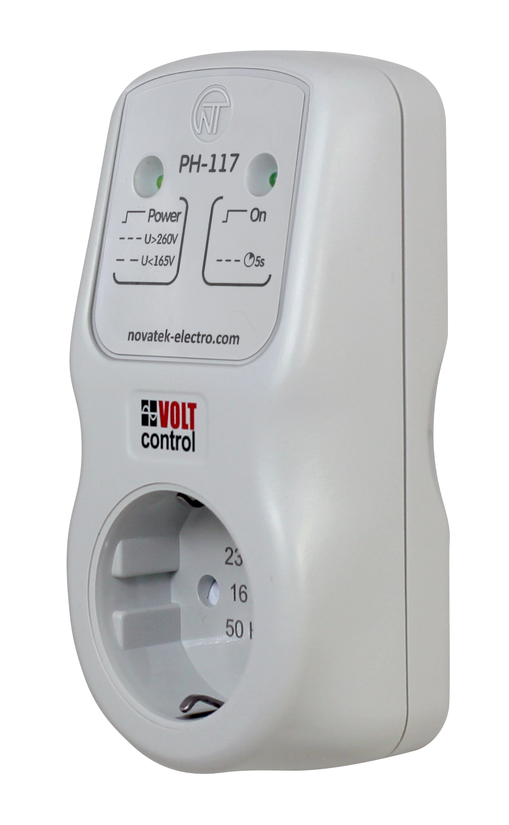 Реле напряжения РН-117 16А, в розетку