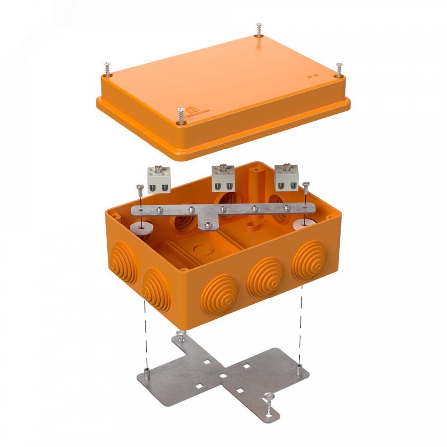 Коробка огнестойкая для о/п 40-0310-FR1.5-8 Е15-Е120 150х110х70 40-0310-FR1.5-8 Промрукав - превью 2