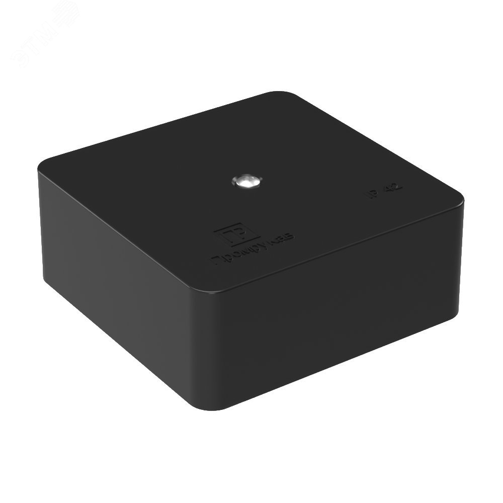 Коробка универсальная для кабель-канала 40-0450   безгалогенная (HF) черная 75х75х30 (90шт/кор) 40-0450-9005 Промрукав - превью