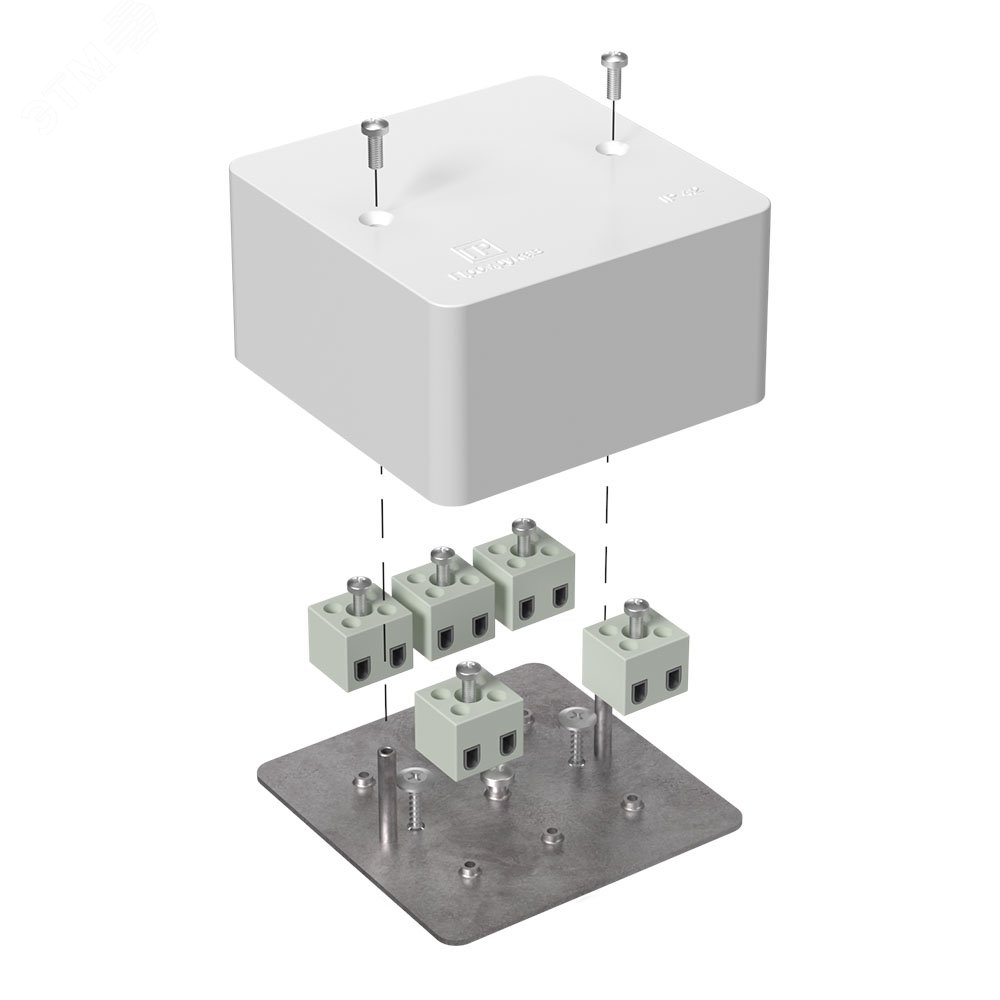 Изображение товара Коробка огнестойкая для кабель-канала 85х85х45 мм IP42 Промрукав