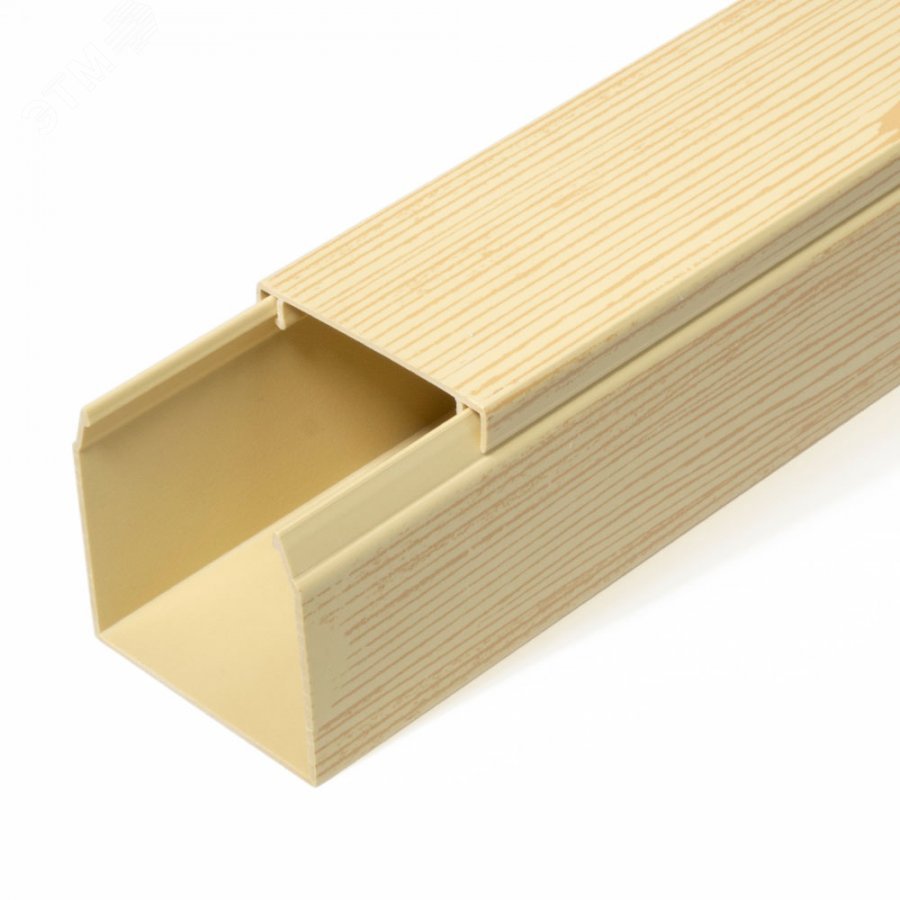 Изображение товара Кабель-канал сосна 2-й замок 40х40 60м ПВХ для прокладки кабелей