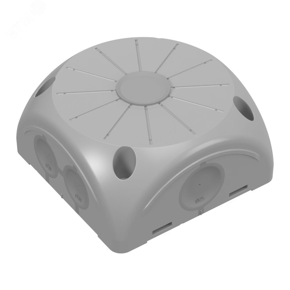 Изображение товара Коробка распределительная 60-0505 для видеокамер двухкомпонентная с мембранами безгалогенная (HF) серая 100х100х50 (20шт/кор) (шт)