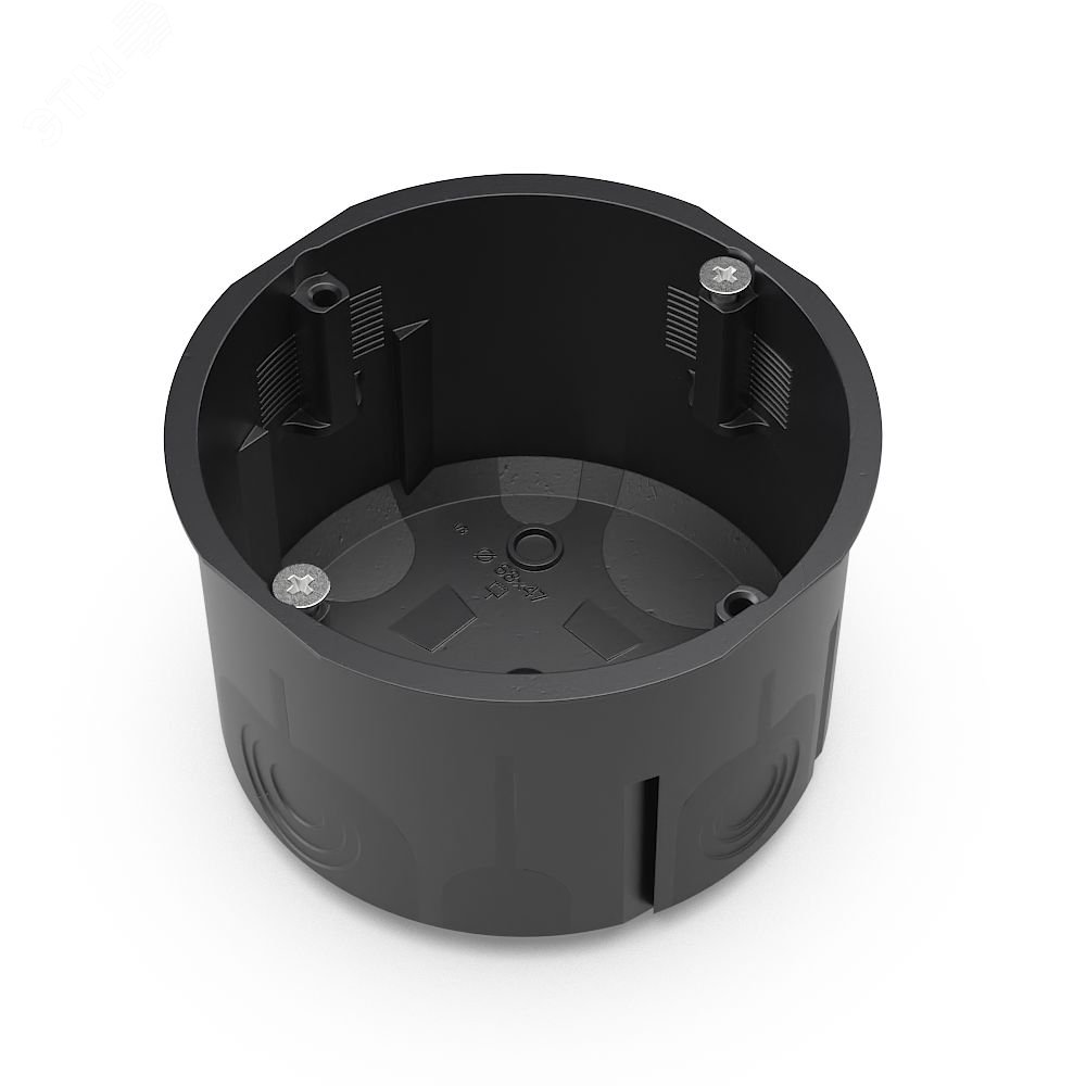 Изображение товара Коробка установочная двухкомпонентная 68х47 для сплошных стен черная 60-0710-9005См Изображение товара Коробка установочная двухкомпонентная 68х47 для сплошных стен черная 60-0710-9005См