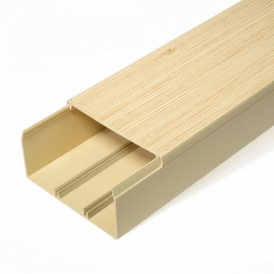 Изображение товара Кабель-канал сосна 2-й замок 8 м 100х60 мм для защиты проводов ПВХ