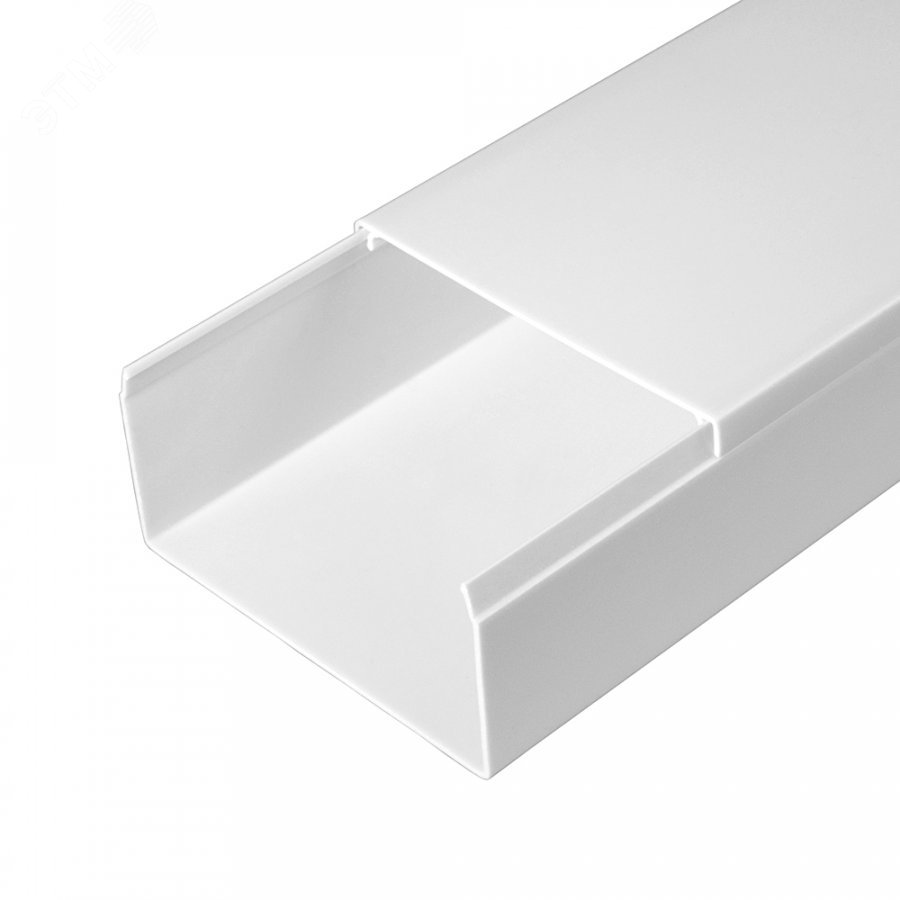 Изображение товара Кабель-канал белый 2-й замок 80х40 мм 30 м ПВХ надежная защита проводов