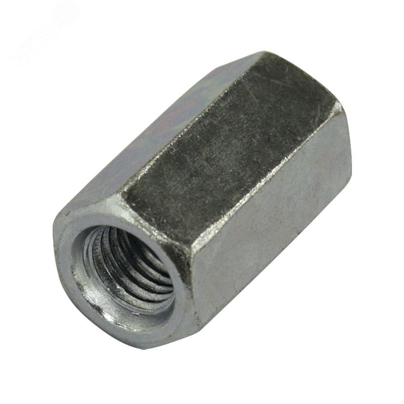 Изображение товара Гайка соединительная оцинкованная М6 (DIN 6334) (100 шт/уп) (шт)