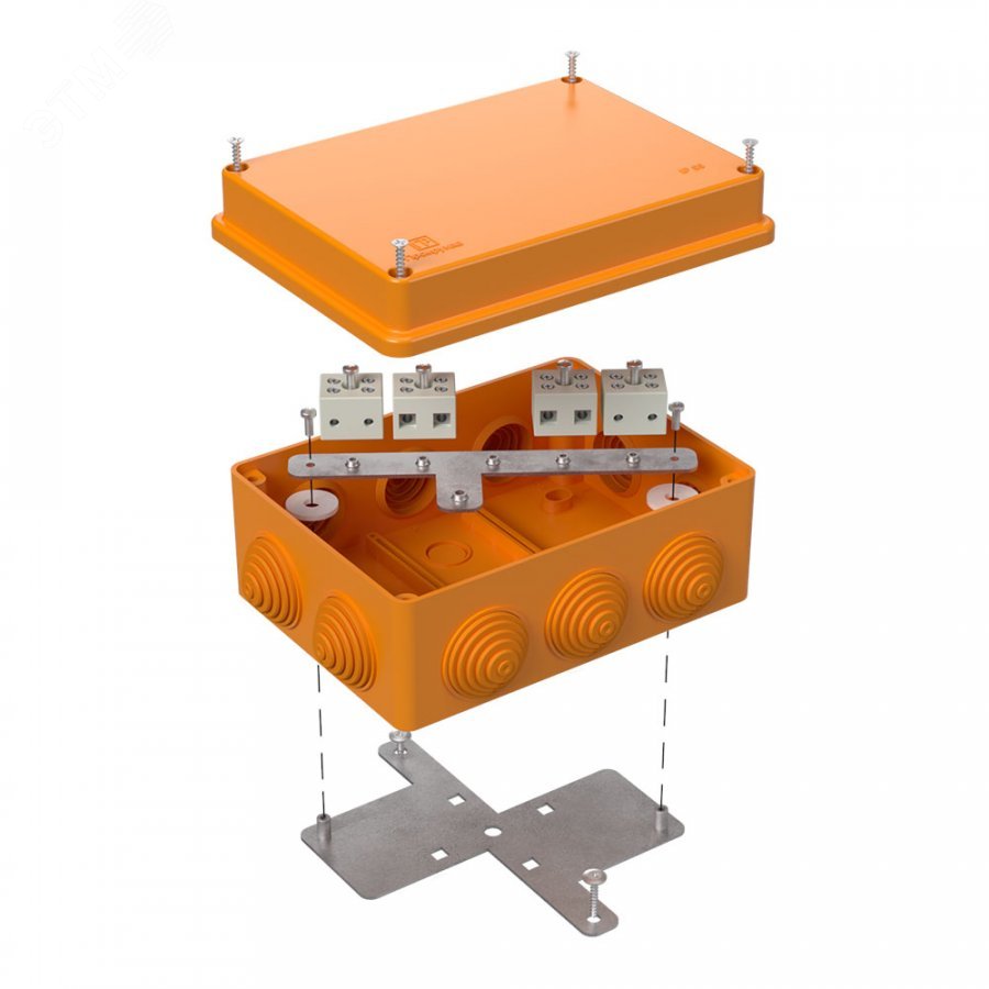 Изображение товара Коробка огнестойкая Промрукав 150х110х70мм IP55 для противопожарных систем