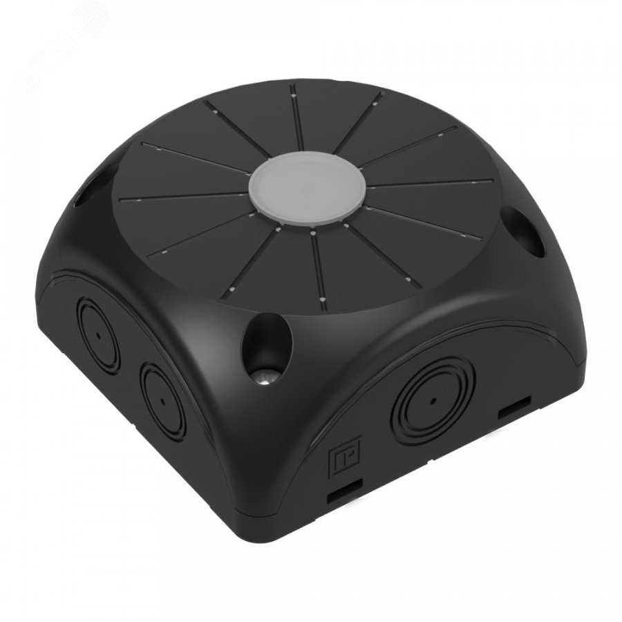 Коробка распределительная 60-0500-9003 для видеокамер двухкомпонентная безгалогенная (HF) черная    100х 100х50 (20шт/кор) 60-0500-9005 Промрукав - превью 2