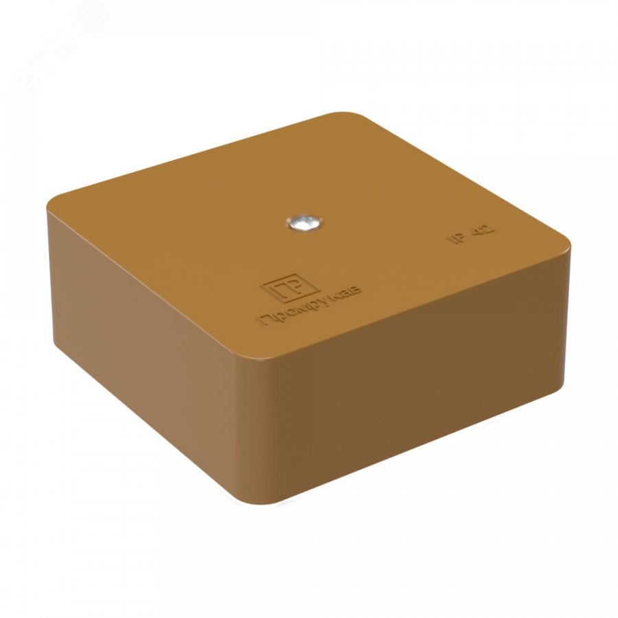 Коробка универсальная для к/к 40-0450 безгалогенная (HF) бук 75х75х30 (90шт/кор) 40-0450-8001 Промрукав - превью 2