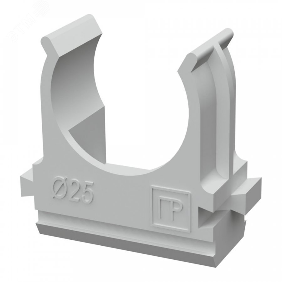 Изображение товара Крепеж-клипса для труб АБС-пластик д25 (10шт/500шт уп/кор) (шт)