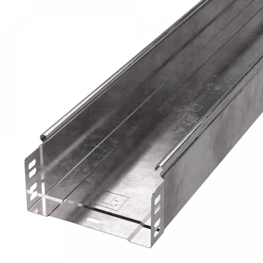 Изображение товара Неперфорированный металлический лоток серия Стандарт 150х80х3000 мм цинк Россия