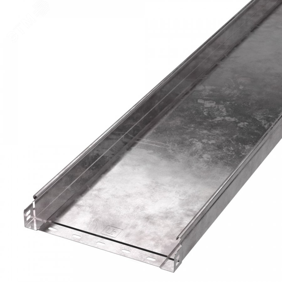 Изображение товара Неперфорированный металлический лоток серии Стандарт 300x50x3000 мм цинк Россия