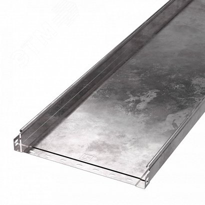 Изображение товара Лоток неперфорированный Стандарт 400х50х3000 из стали с цинковым покрытием