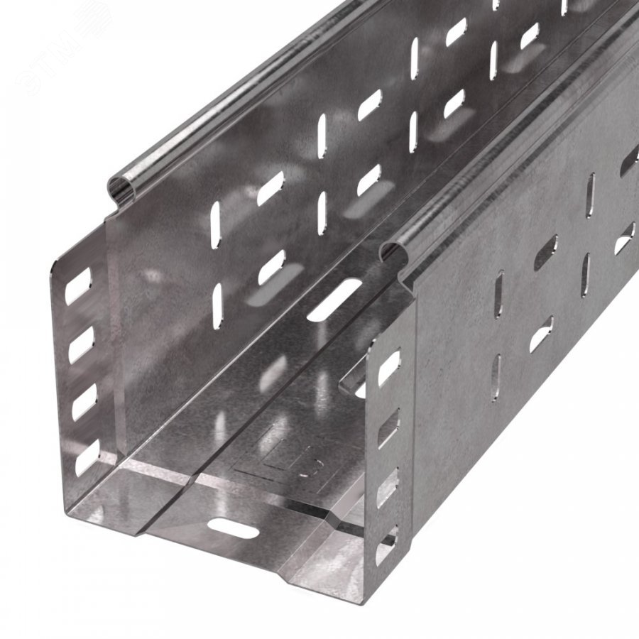 Изображение товара Лоток перфорированный Стандарт 100х100х3000 мм цинкованный для кабелей