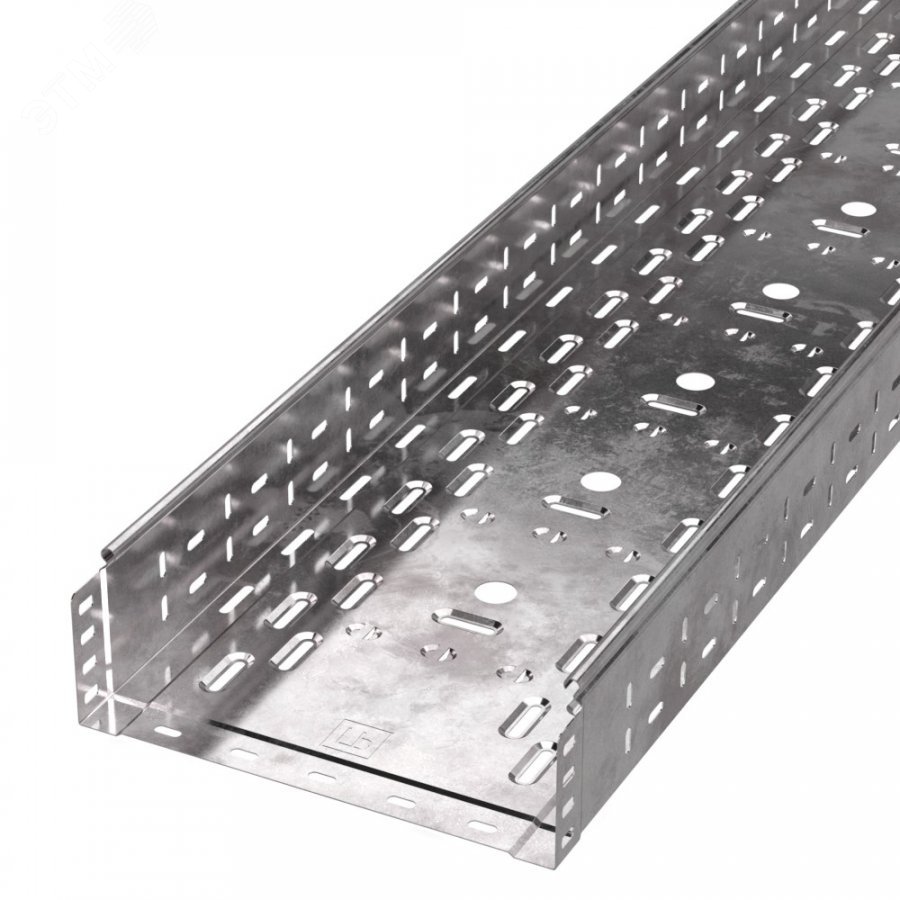 Изображение товара Лоток перфорированный Стандарт 300x100x3000 мм из оцинкованной стали