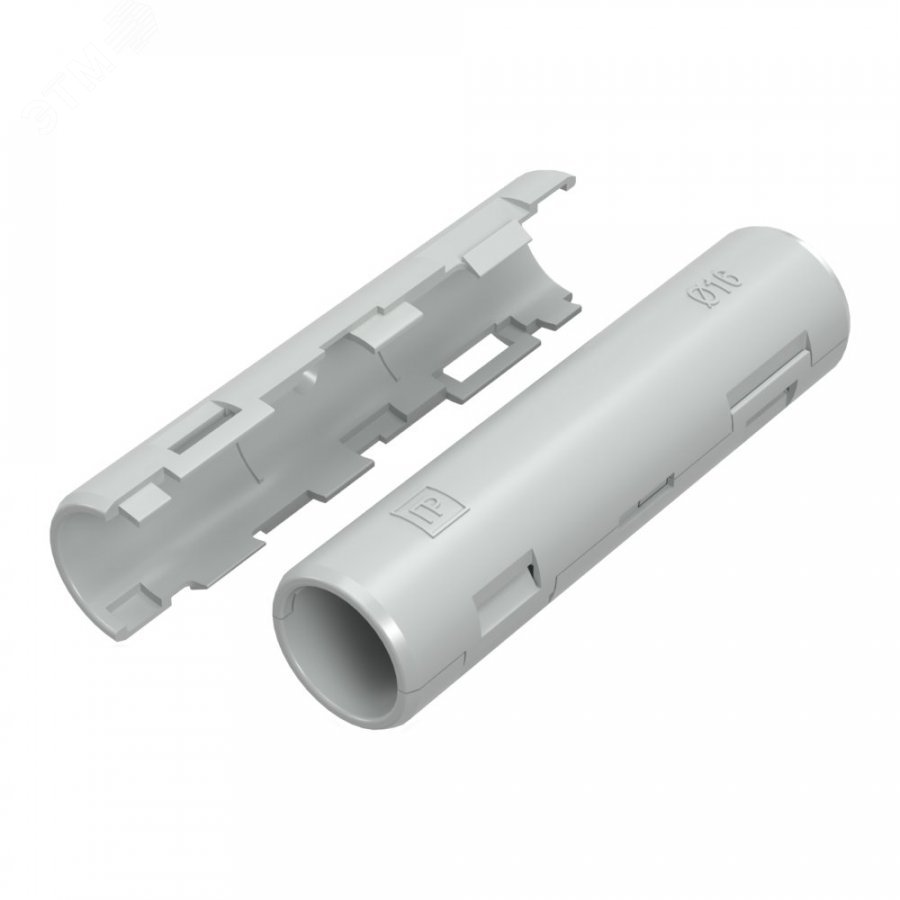 Изображение товара Муфта разборная D16 мм атмосферостойкая серая (шт)