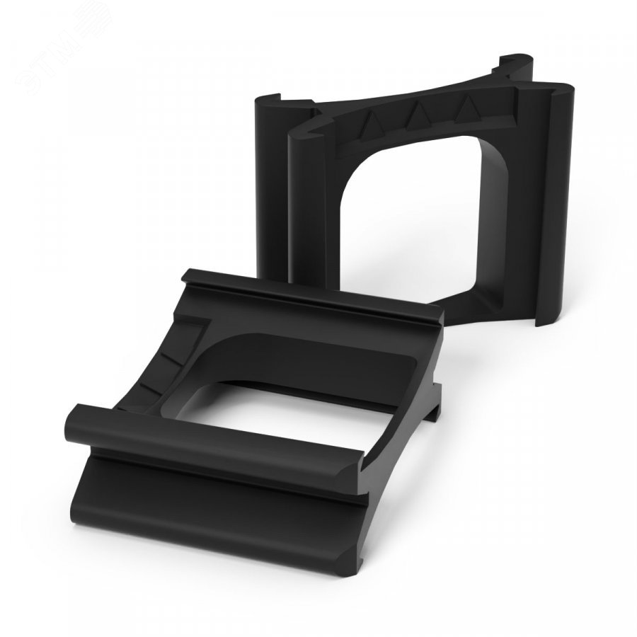 Изображение товара Переходник для коробки установочной двухкомпонентной 60-0710С чёрный (10шт/700 уп/кор)Промрукав (шт)