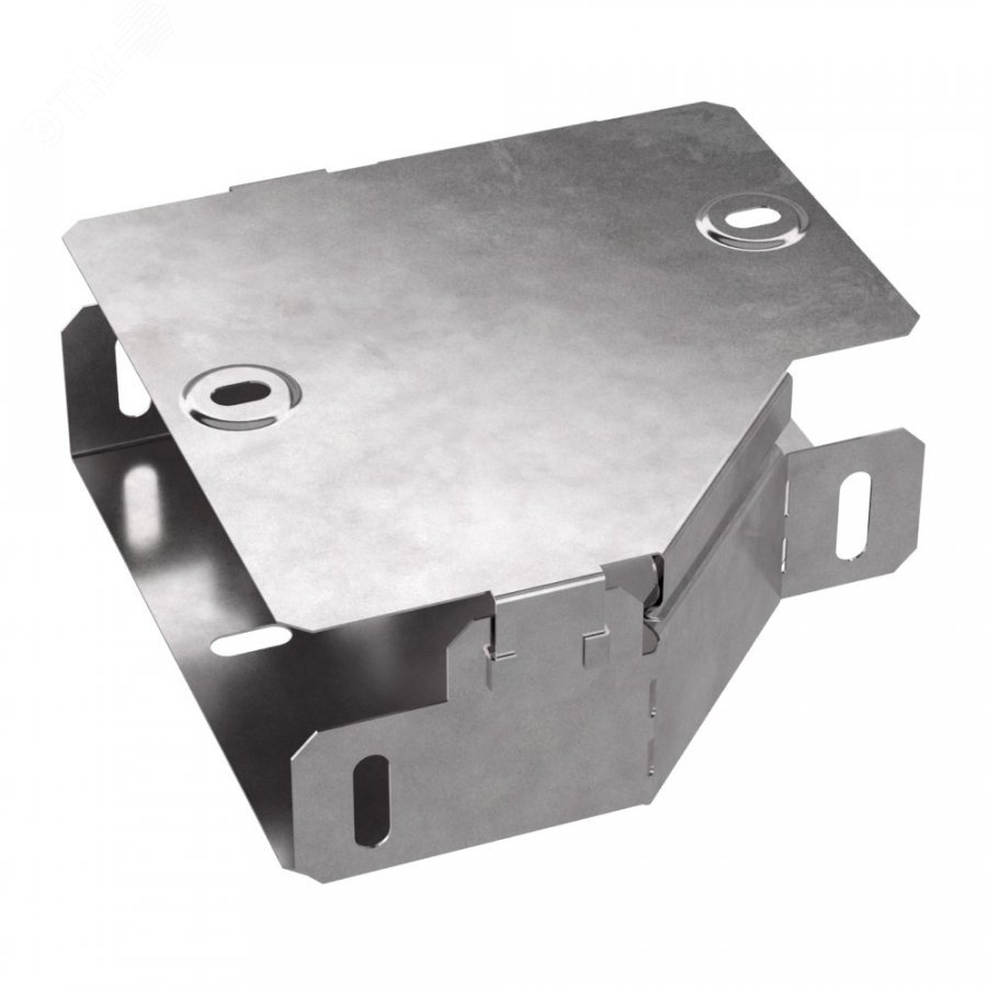Изображение товара Переходник левый с крышкой Стандарт 150х100х50 из стали для кабельных систем
