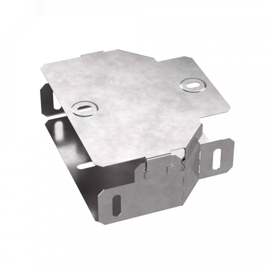 Изображение товара Переходник симметричный с крышкой 100х50х50 сталь цинкованный УХЛ2