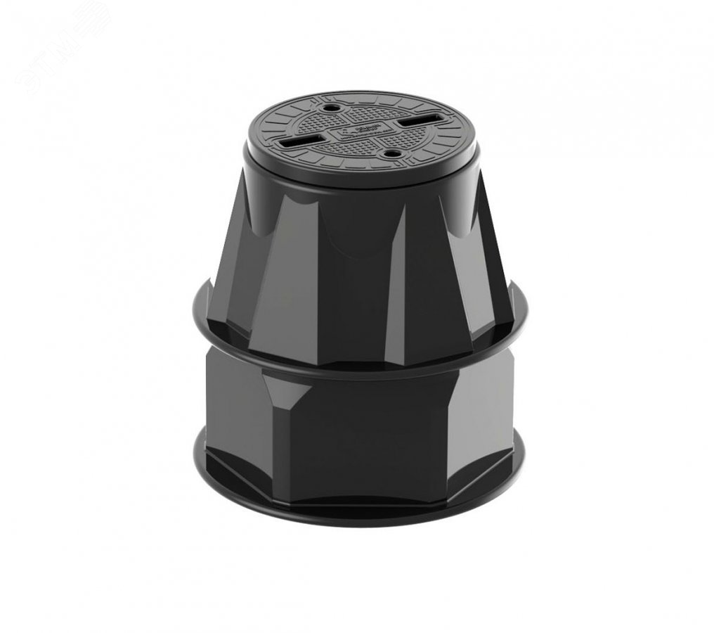 Изображение товара Пластиковый колодец КС-2.2 высота 630 мм диаметр 600 мм герметичный