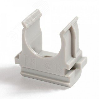 Изображение товара Крепёж-клипса для труб Полистирол cерая д32 (25шт /500шт уп/кор) (шт)