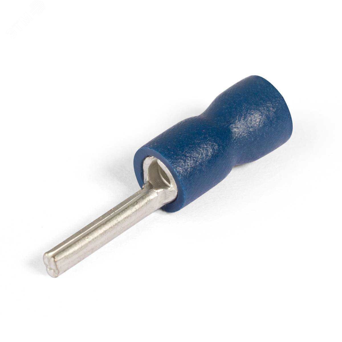 Изображение товара Наконечники штыревые круглые изолированные (НШКИ) 2,5-12 синие (100 шт/уп) (шт)