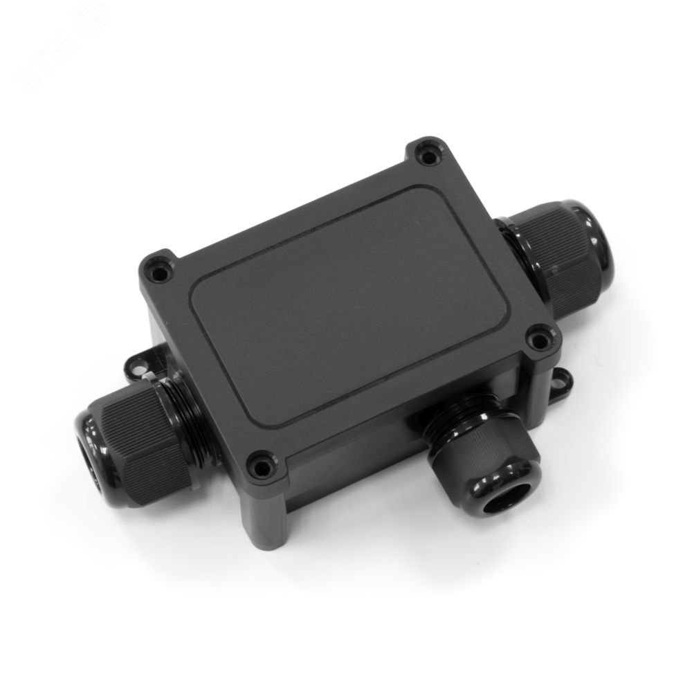 Изображение товара Коробка распределительная 3-вводная IP68 ПА66 40А 450В черная