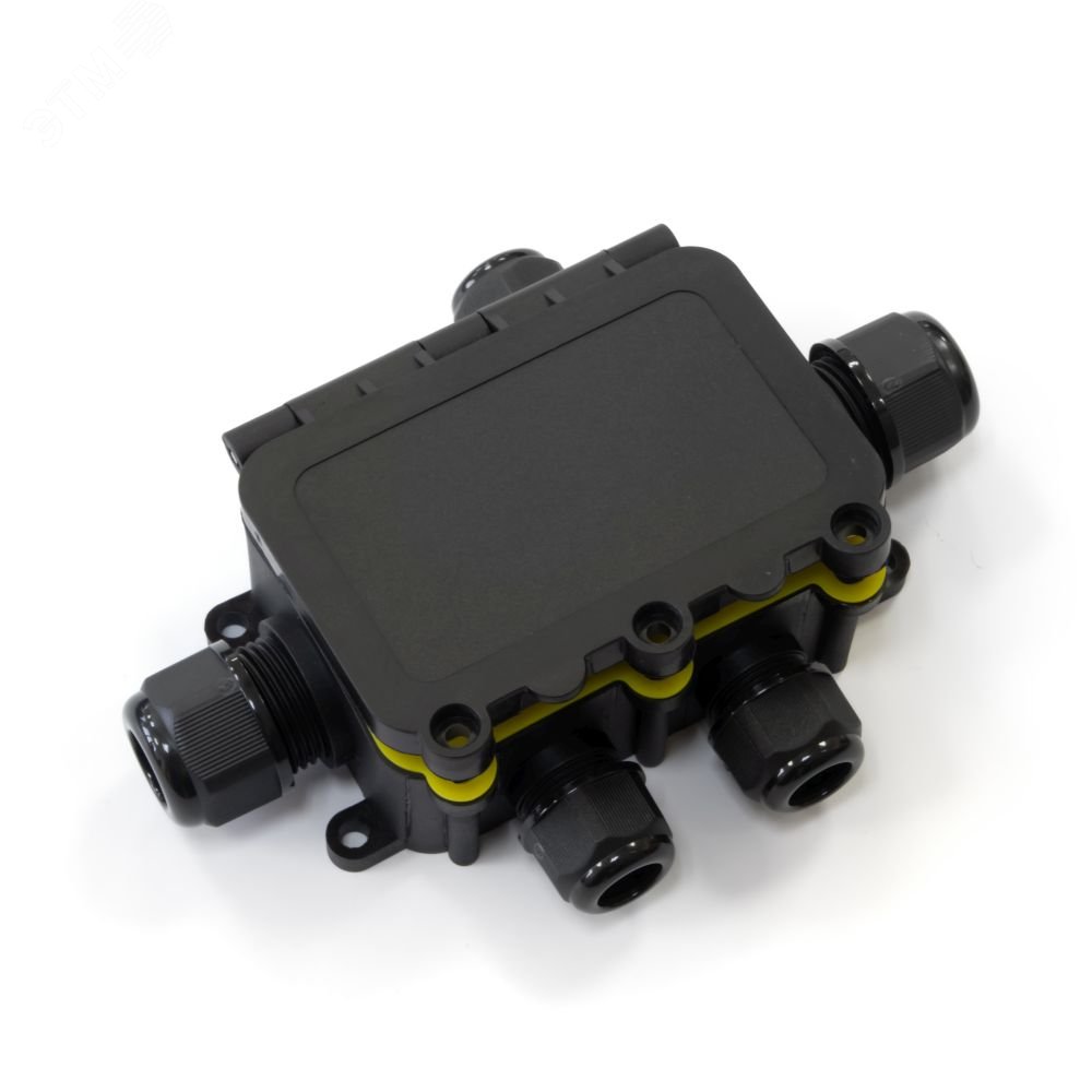 Изображение товара Коробка распределительная IP68 с откидной крышкой 5 вводов 40А 450В