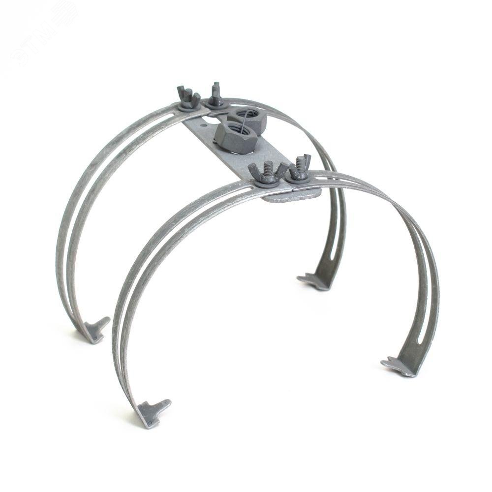 Изображение товара Держатель молниеприемника на круглый конёк двойной TDZ