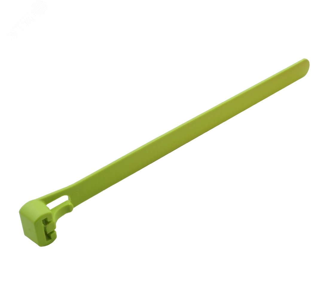 Изображение товара Многоразовая хомут-стяжка 120 х 7,5 мм (зеленая) (50 шт/уп) (шт)