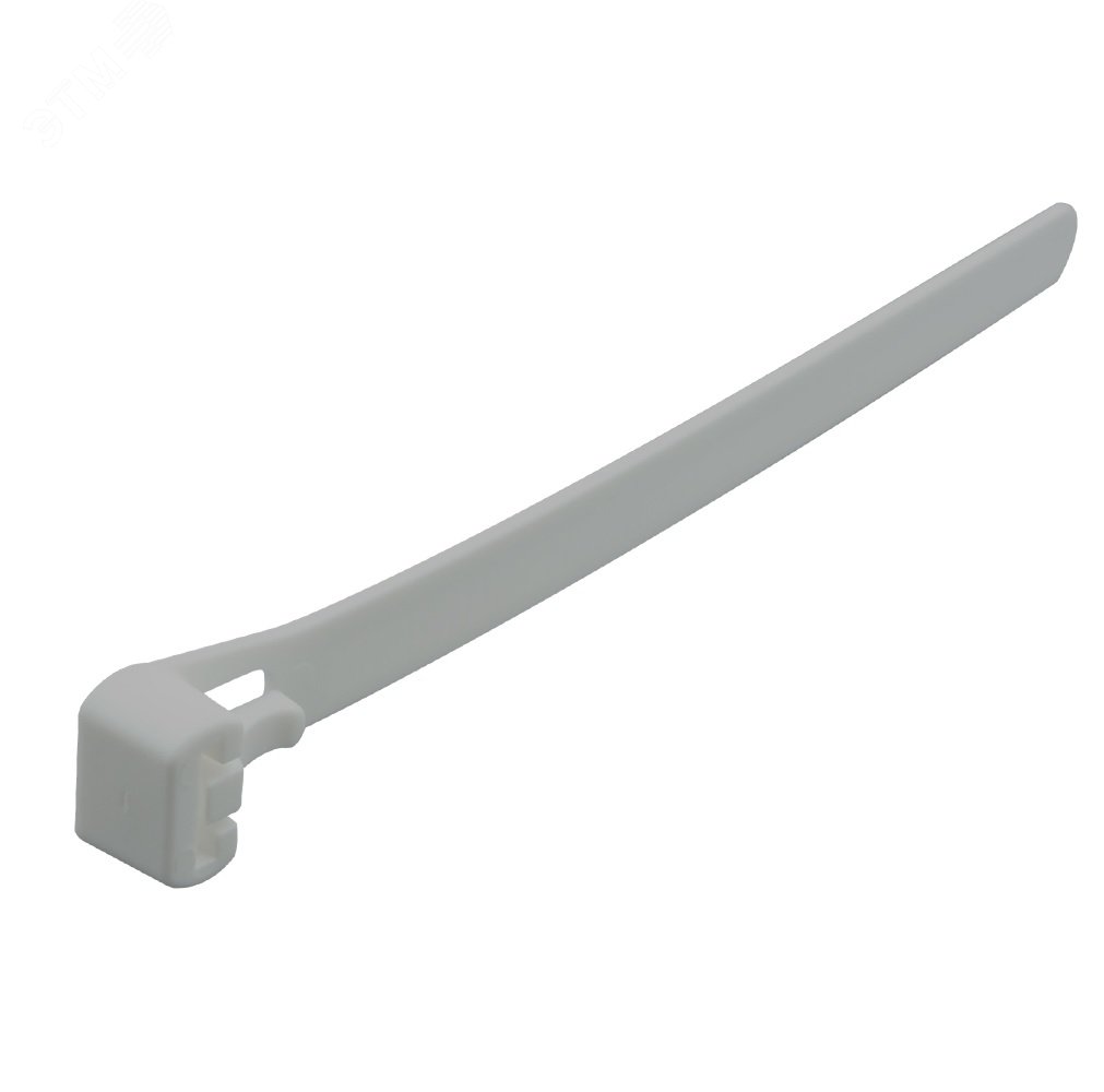 Изображение товара Многоразовая хомут-стяжка 300 х 7,5 мм (серая) (50 шт/уп) (шт)