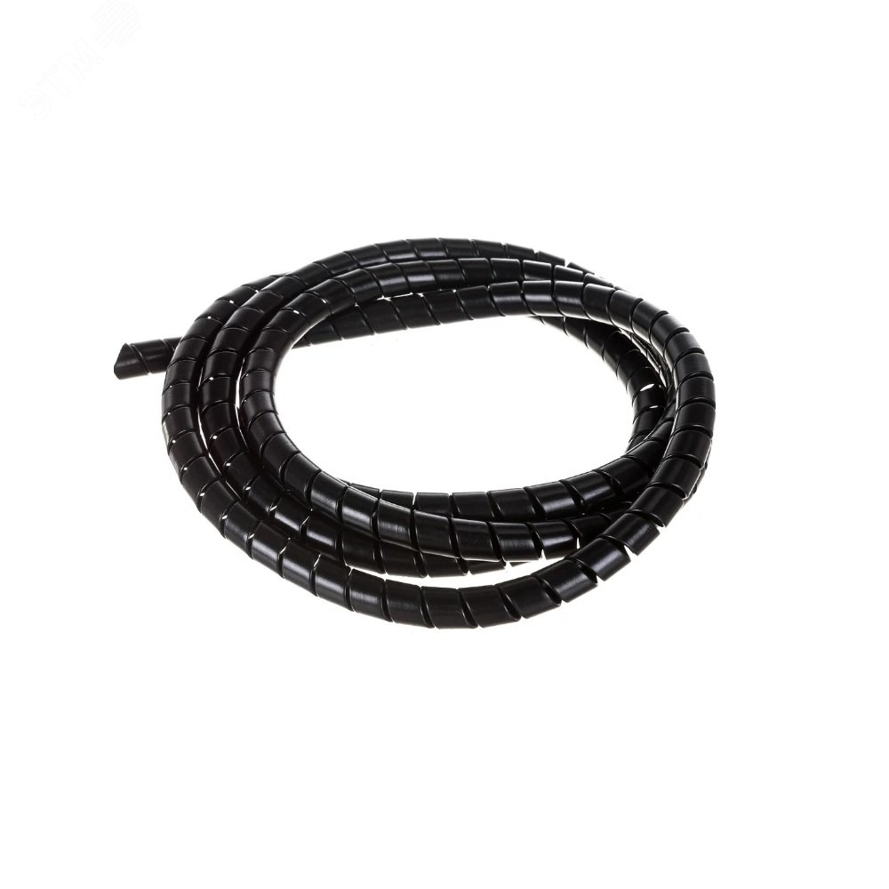 Изображение товара Защитная пластиковая спираль термостойкая 25 мм (25 м/уп) черная (м)