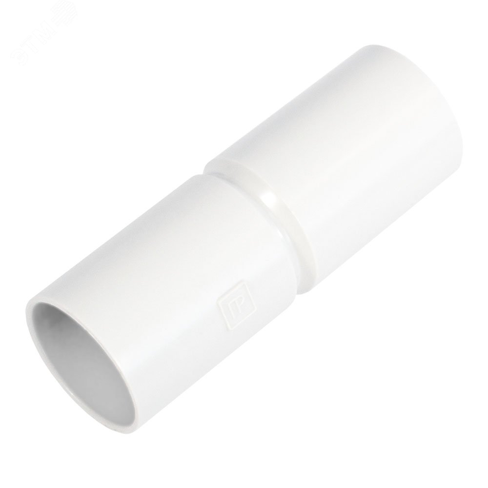 Изображение товара Патрубок-муфта белая d20 мм (10шт/800шт уп/кор) (шт)