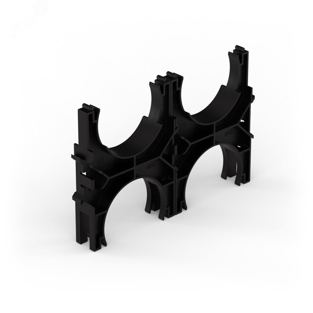 Изображение товара Кластер для двустенных труб d90 мм, двойной, двухсторонний 30 шт/кор