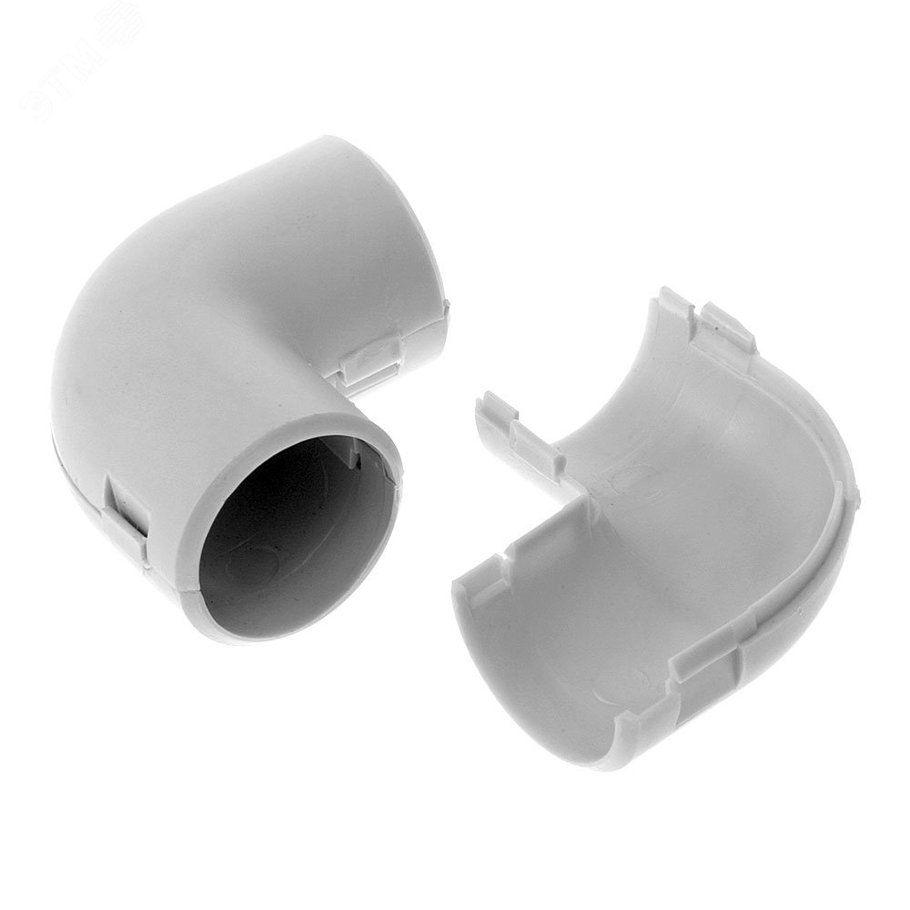 Изображение товара Соединитель угловой разборный d32 мм безгалогенный атмосферостойкий серый