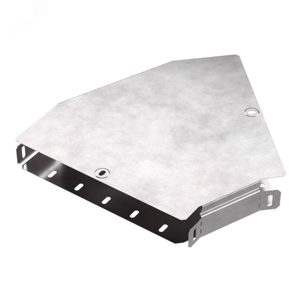 Изображение товара Угол горизонтальный 45 градусов с крышкой стандарт 300х50 из оцинкованной стали