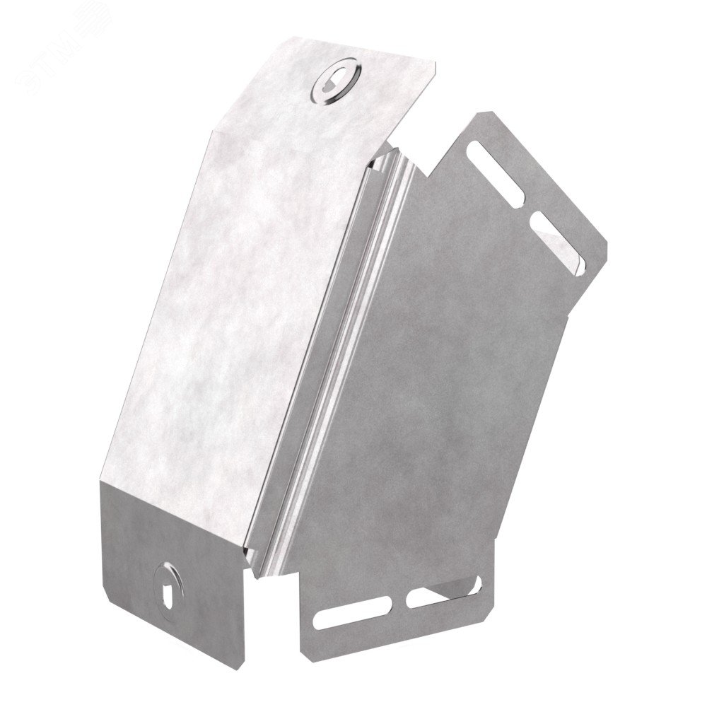 Изображение товара Угол вертикальный внешний 45 градусов с крышкой Стандарт 150х50 из стали с покрытием Сендзимира