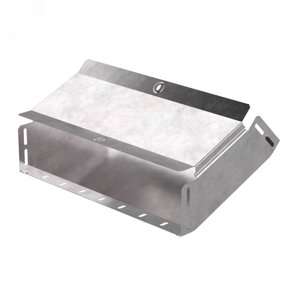 Изображение товара Угол вертикальный внутренний 45 градусов с крышкой из стали для кабельных систем Россия