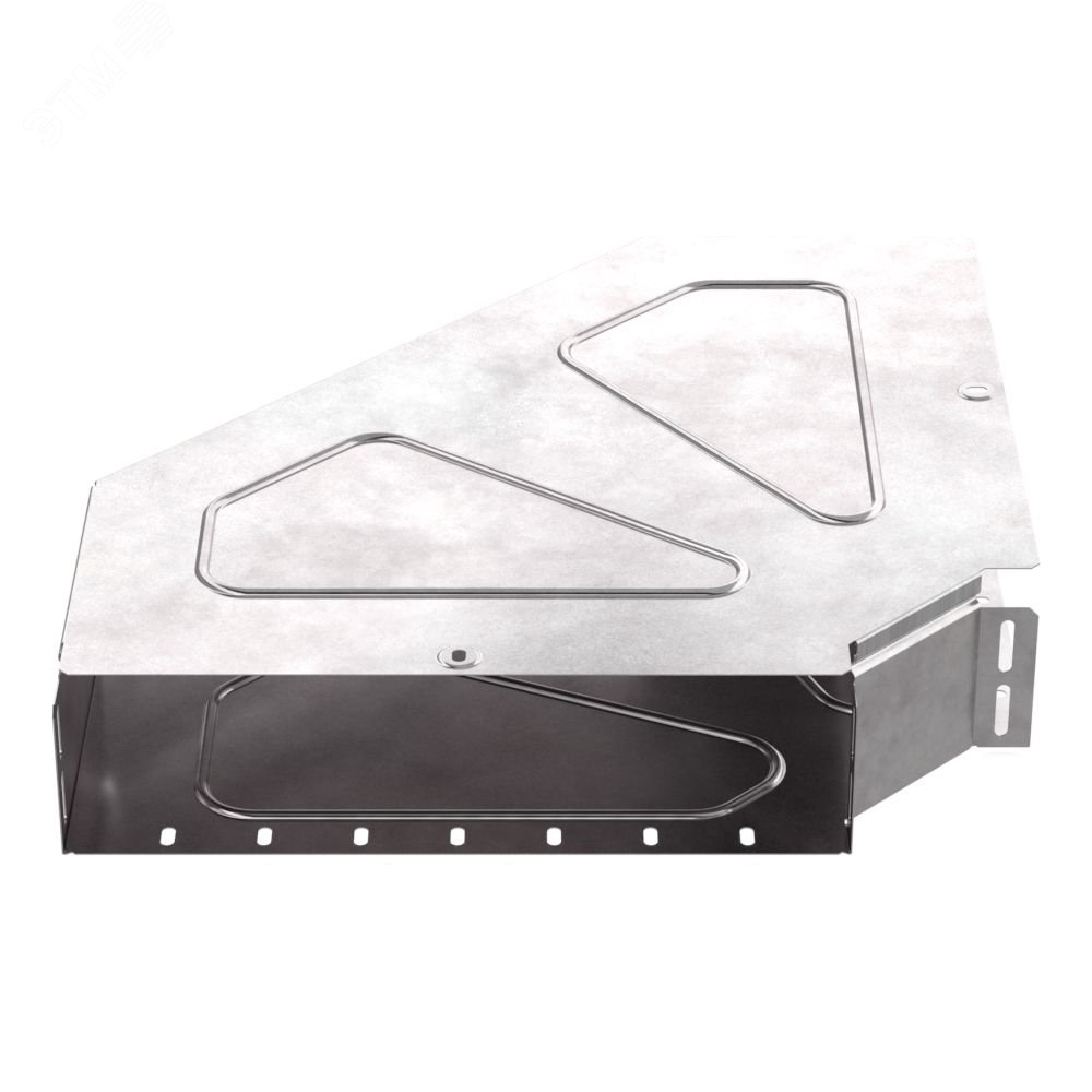 Изображение товара Угол горизонтальный 90 градусов с крышкой Стандарт 400х100 (шт)