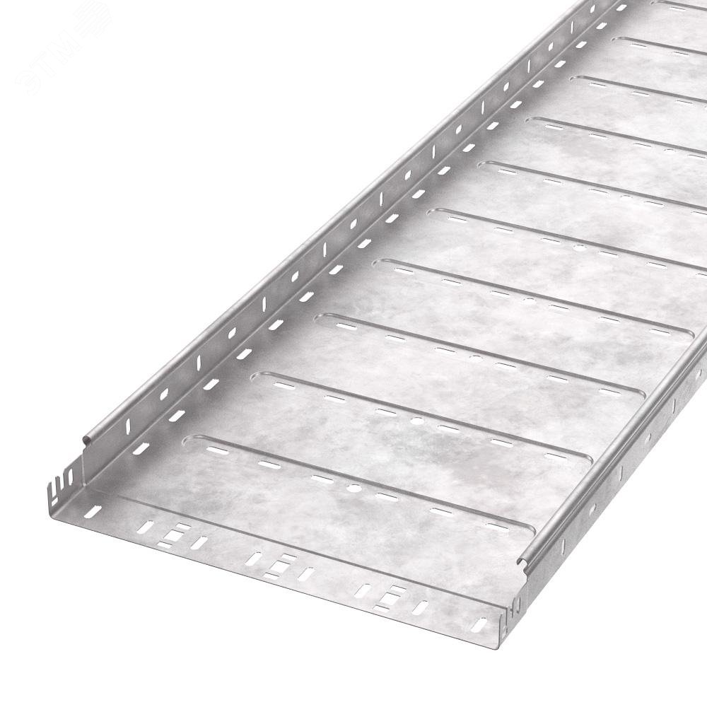 Изображение товара Перфорированный лоток Профи HDZ 400x50x3000 из стали с цинковым покрытием