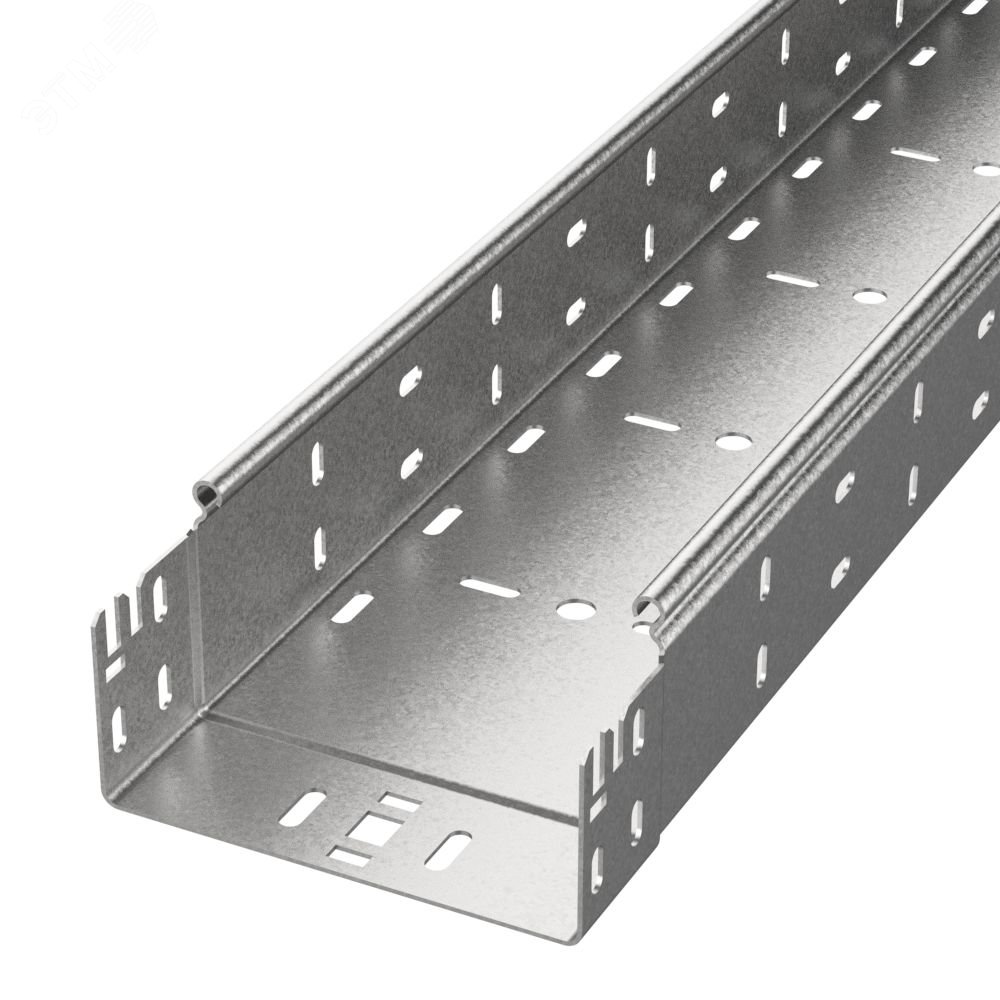 Изображение товара Лоток перфорированный Профи 150х80х3000 из стали с цинковым покрытием
