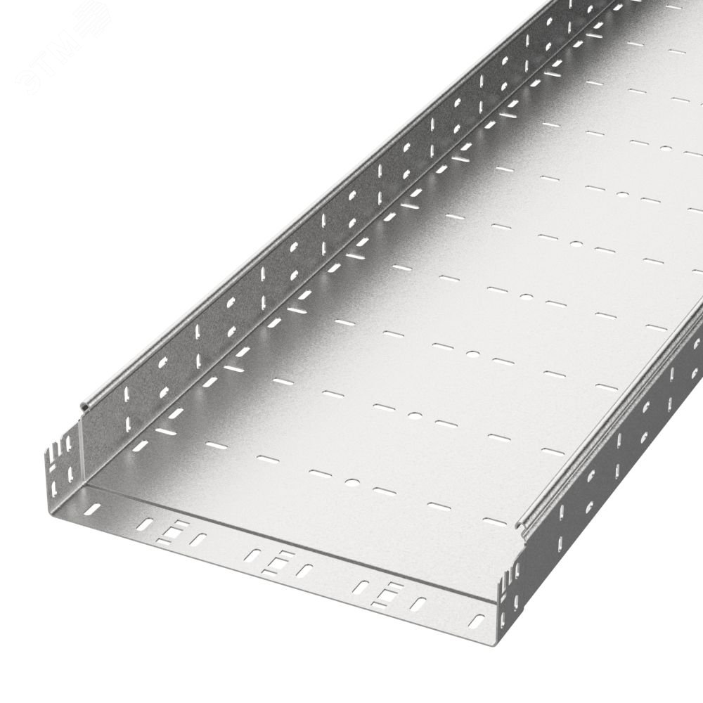 Изображение товара Лоток перфорированный Профи 400х80х3000 из стали с защитным покрытием